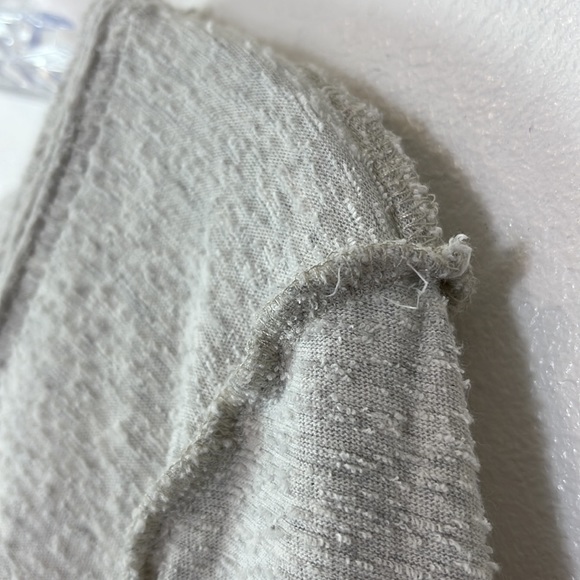 Anthropologie Maeve Dress Patchwork Linen Blend Raw Edges Nubby Women M - Picture 6 of 10